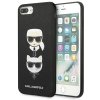 Karl Lagerfeld KLHCI8LSAKICKCBK iPhone7 Plus / 8 Plus czarny/black hardcase Saffiano Karl&Choupette Head